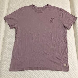 NWOT Marine Layer Shirt Lilac Purple Peace Sign Cotton Tencel Modal Medium